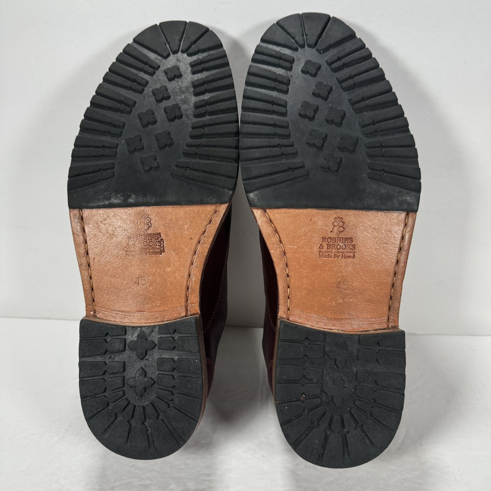 Robbins & Brooks Burgundy Leather Captoe Oxford Dress Shoes  display picture 3