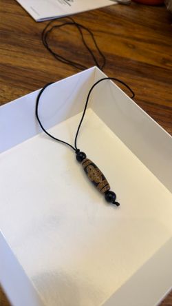 5 eyes tibetan bean lucky charm necklace