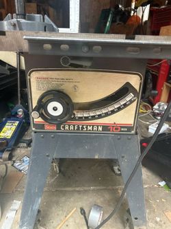 Craftsman 10” cast iron table saw model 113.298750 working