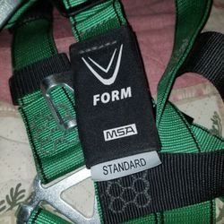  New Big Man Standard MSA Safety Harness And Matching Lanyard