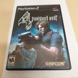 Resident Evil 4 PS2 With Box, Manual And Memory Card