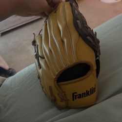 Yellow Franklin Baseball Glove