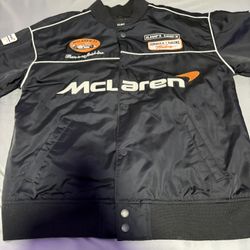 Mclaren Jacket With Patches Black Orange 13/14 Kids Unisex