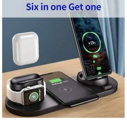 Multi Function Charging Stand 6in 1 Apple And Android 