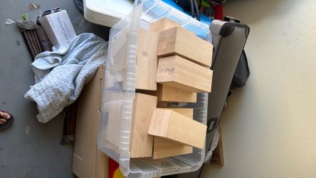 Blocks of wood