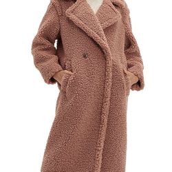 UGG Women's Gertrude Long Teddy Coat
