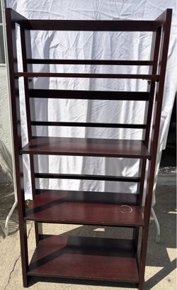 Wooden bookshelf