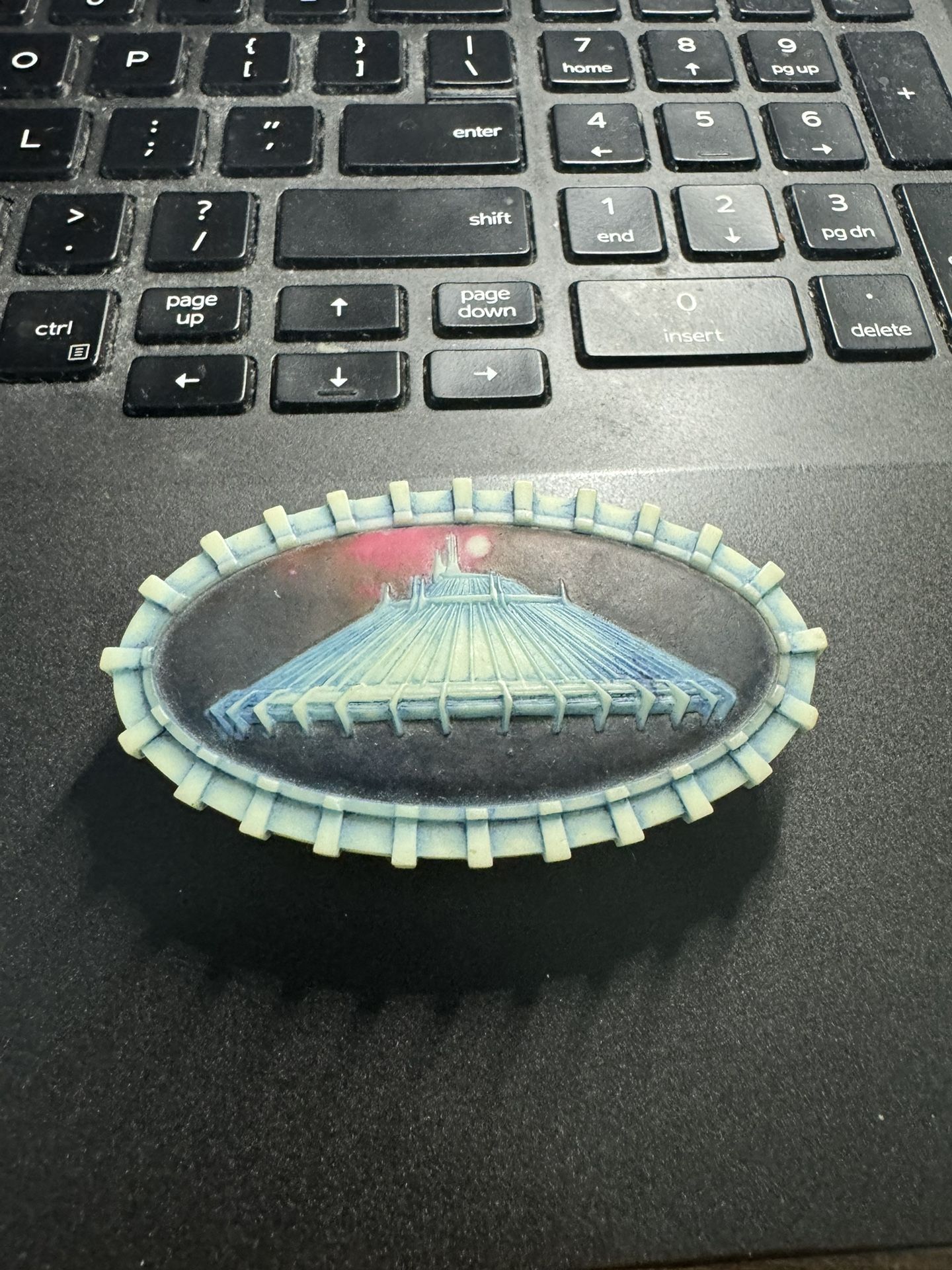 Space Mountain Disney Pill Box Signed By Artist