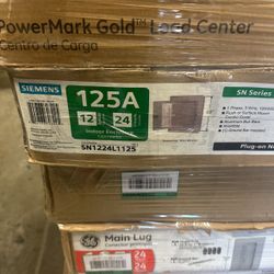 Siemens SN Series 125 Amp 12-Space 24-Circuit Indoor Main Lug Plug-On Neutral Load Center