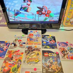 Nintendo Wii Mario Strikers Charged Sonic Olympics Bakugan Pet Shop Video Game