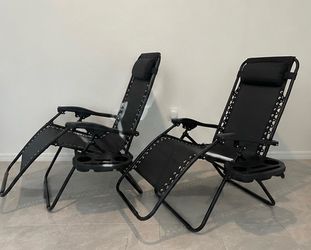 Zero Gravity Outdoor Porch & Patio Chairs ( 2 Chairs)