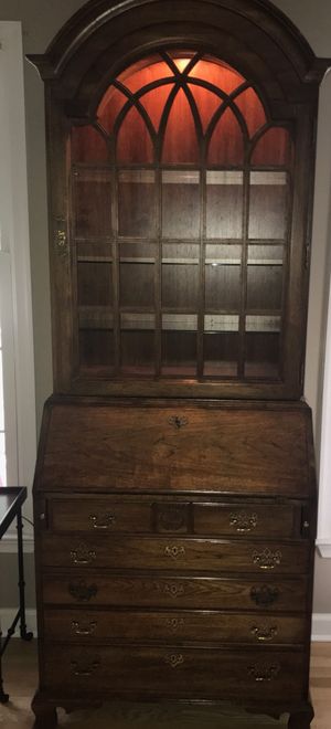 Thomasville Pecan Wood Secretary Desk For Sale In Mount Airy Md