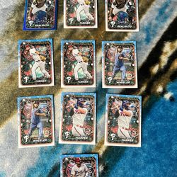 Topps Holiday 2024 Philadelphia Phillies (10 Cards)
