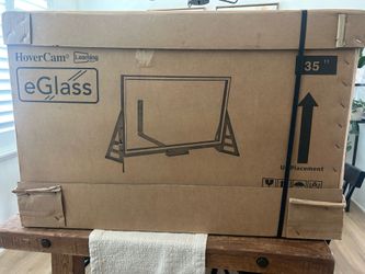 HoverCam eGlass illuminated white board with built in camera zoom teaching