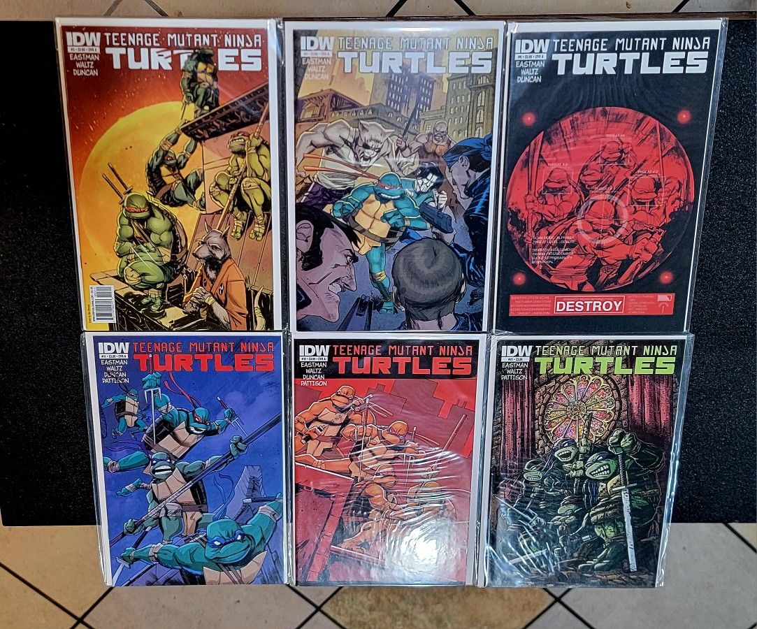 Tmnt Idw 2011 # 3 4 6 11 12 21 24 Annual  X2 Lot Of 9