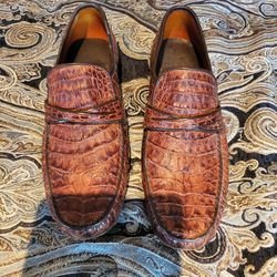 Genuine Men's Crocodile Dress Shoes - Handmade - One Of a Kind
