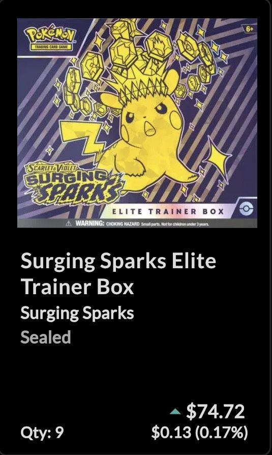 Surging Sparks ETB