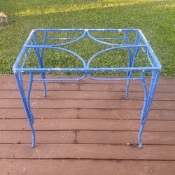 MidCentury Faux Bamboo Iron Garden Table Base