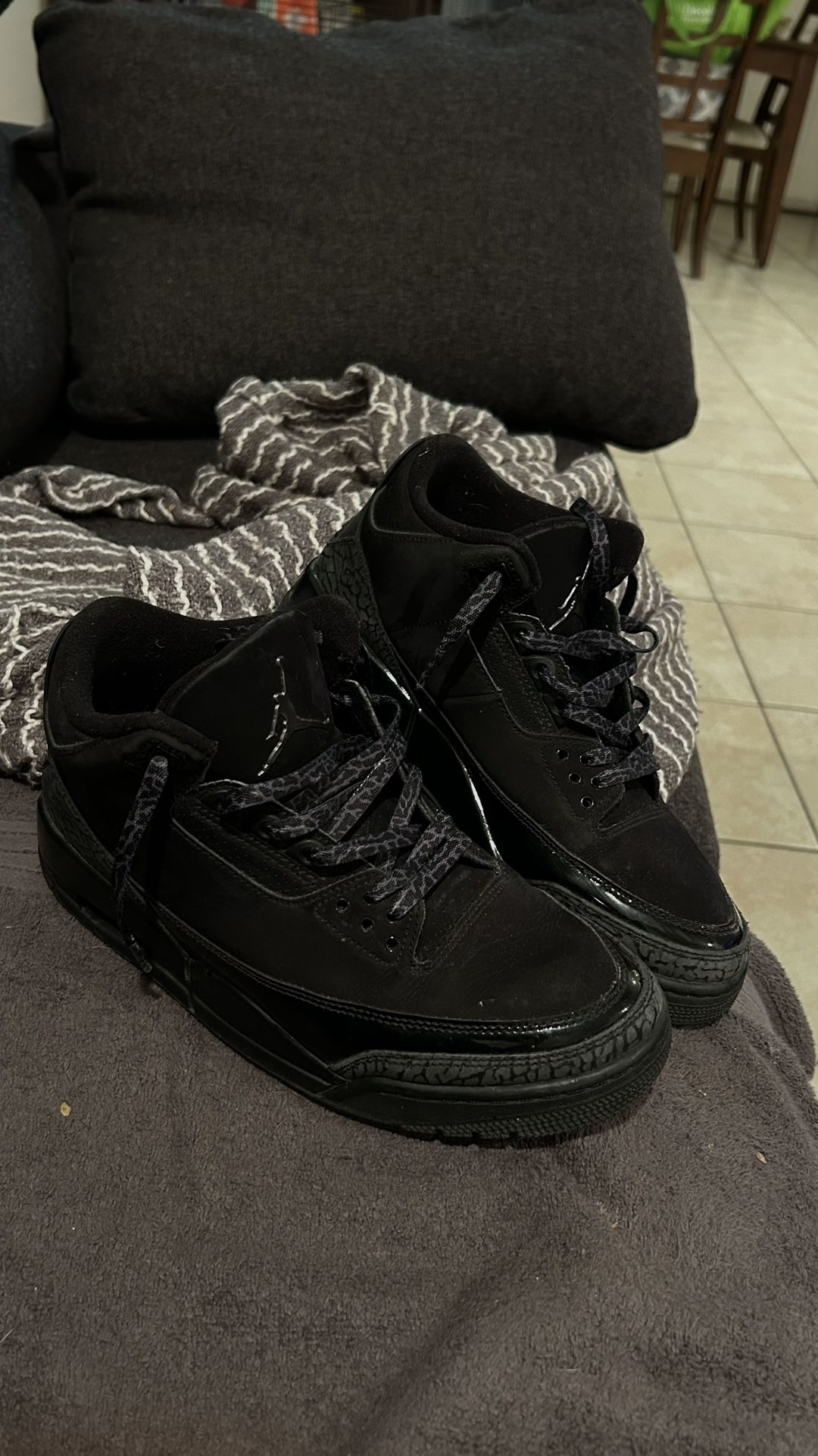 Men's Air Jordan 3 Retro Black Cat 2025 sneakers