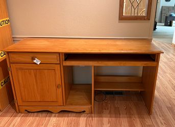 Solid Wood Computer Desk