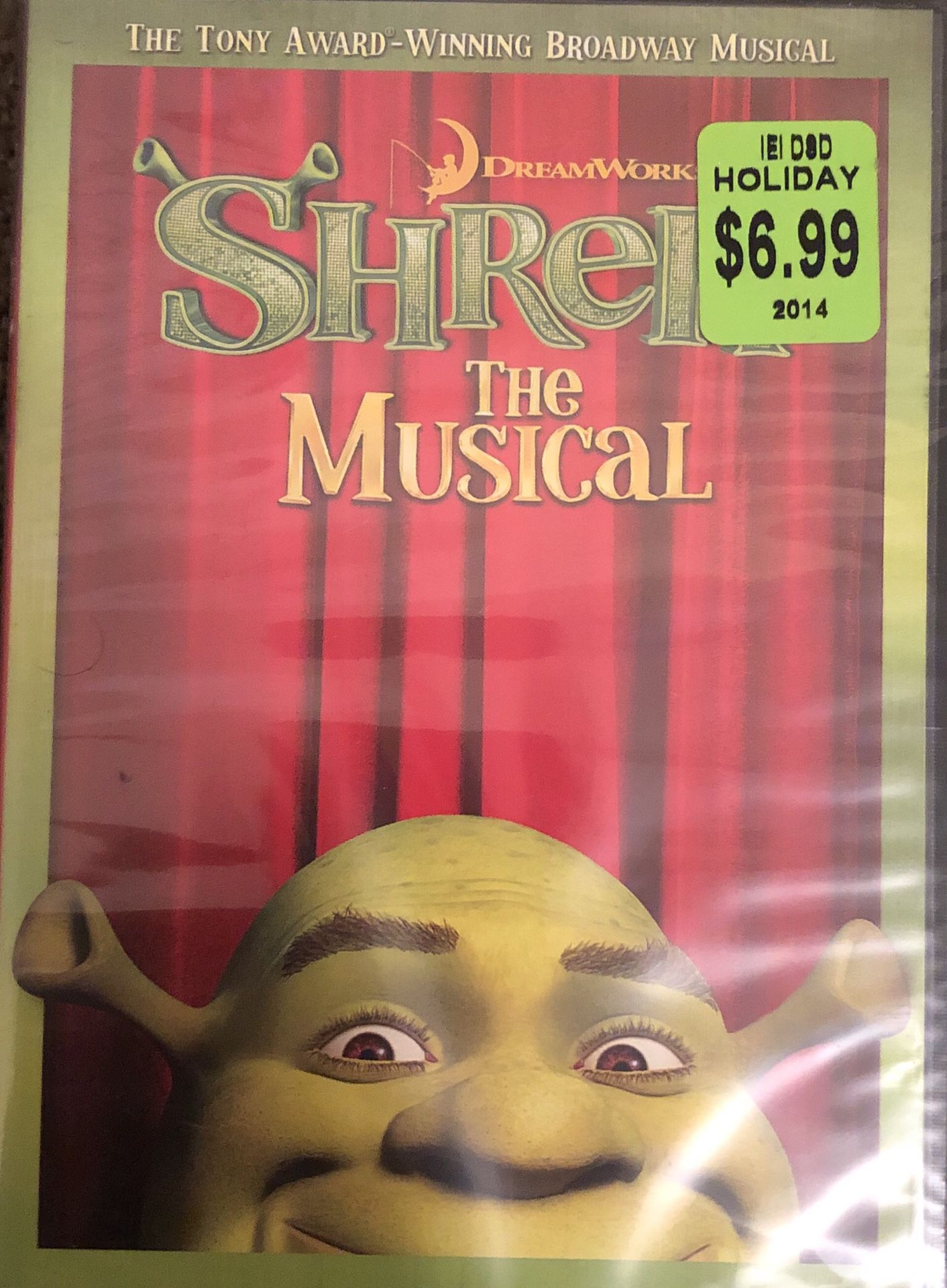 SHREK THE MUSICAL DVD