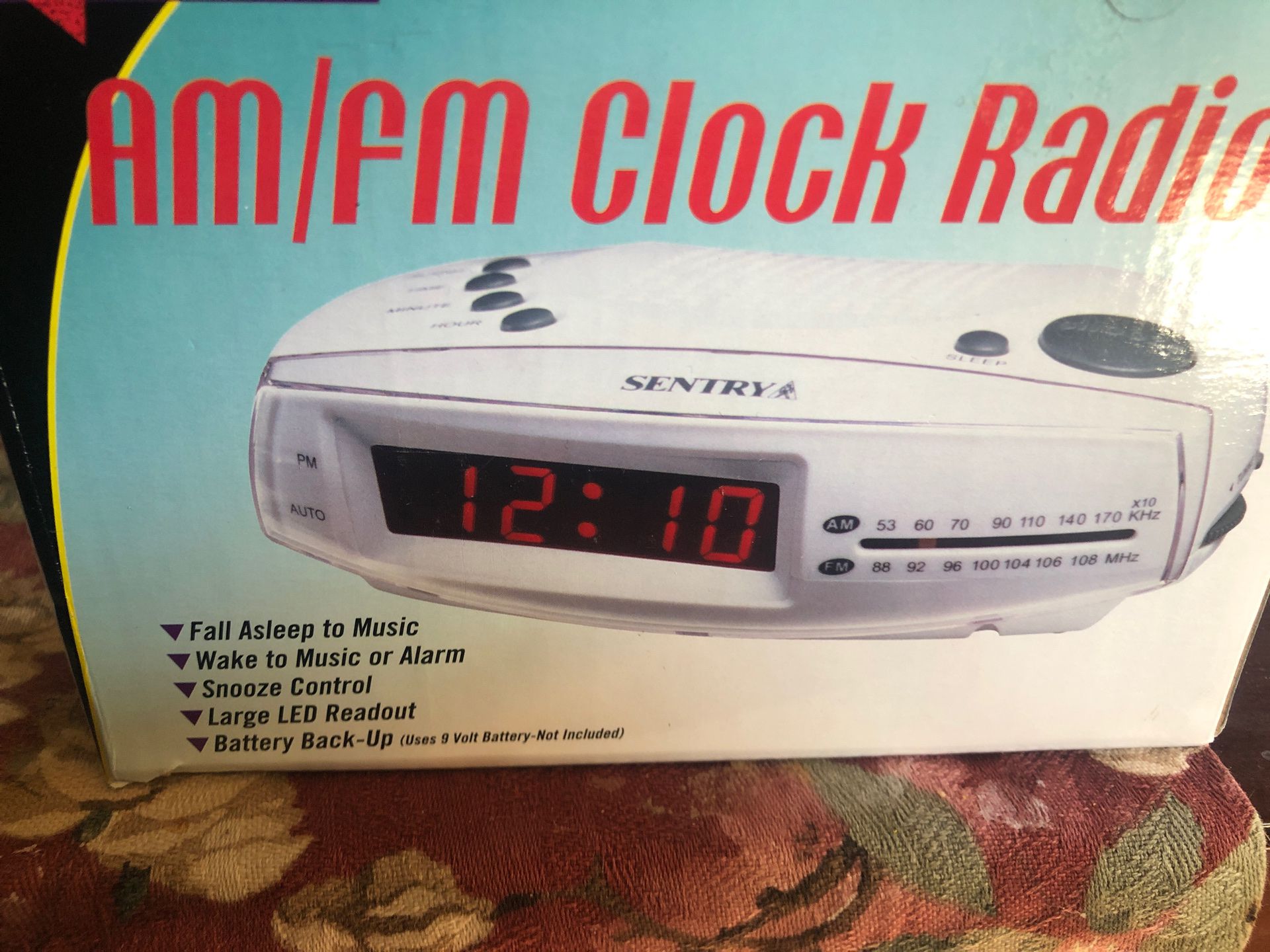 Very cute brand new in box never opened alarm clock