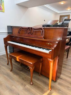 Yamaha Self playing Walnut Upright Piano