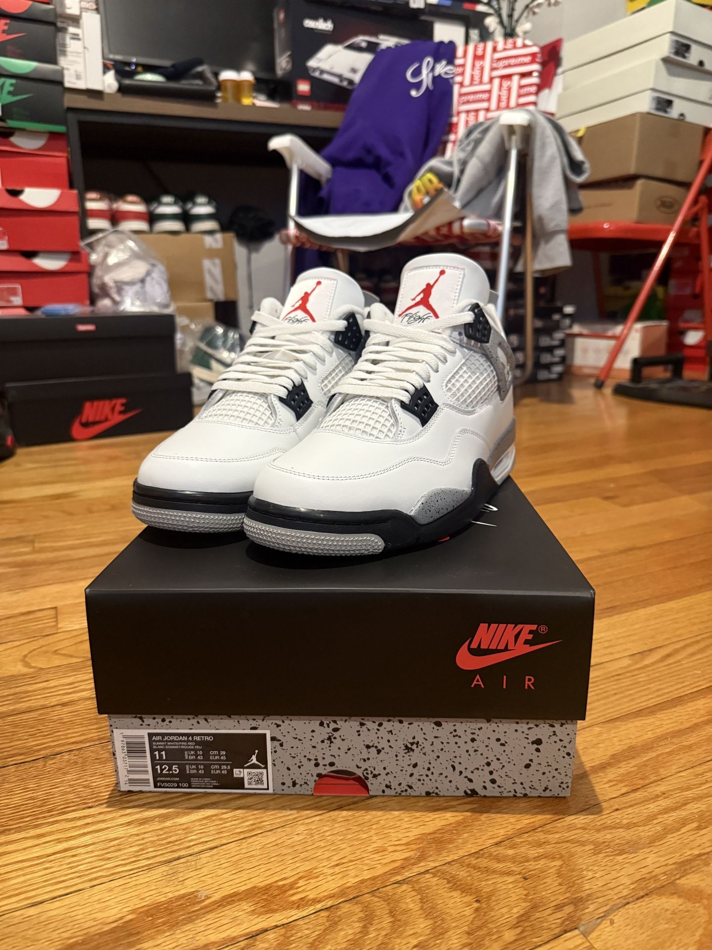 Jordan 4 Retro White Cement SIZE 11