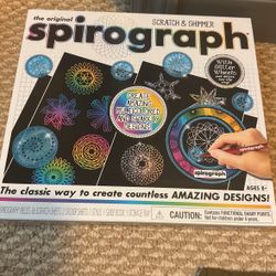 Brand  New Spirograph Scratch & Shimmer Set – Creative Fun for Kids