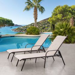 Beige Lounge Chair $120 For 2