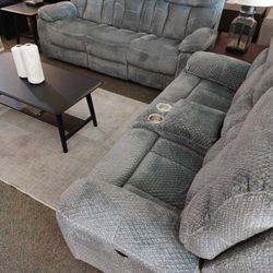 [OM] 🟪 Only $45 initial then take it home 🏡 Brand New  Bravo Reclining Sofa And Loveseat