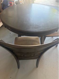 Grey dining table