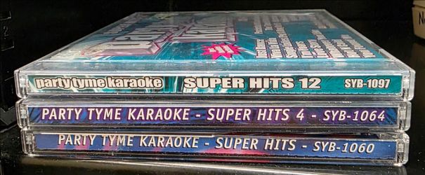 PARTY TYME KARAOKE CD+G LOT OF 3 SUPER HITS