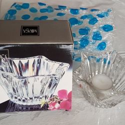 Mikasa Crystal Glass Candle Holder