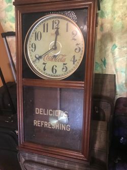 Coca-Cola Grandfather Clock and X-MAS Glass Set