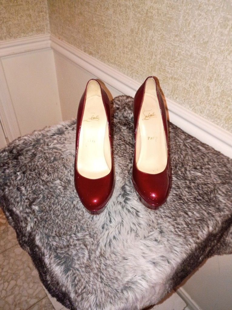 Crimson Red Christian Louboutin Heels