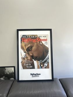 Travis Scott Rolling Stone Authentic Framed Poster