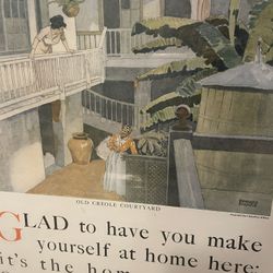 Framed Advertising Art By Edward Penfield From President’s Office At Hart, Schaffer, & Marx