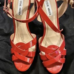 Steve Madden Red Strappy Heels