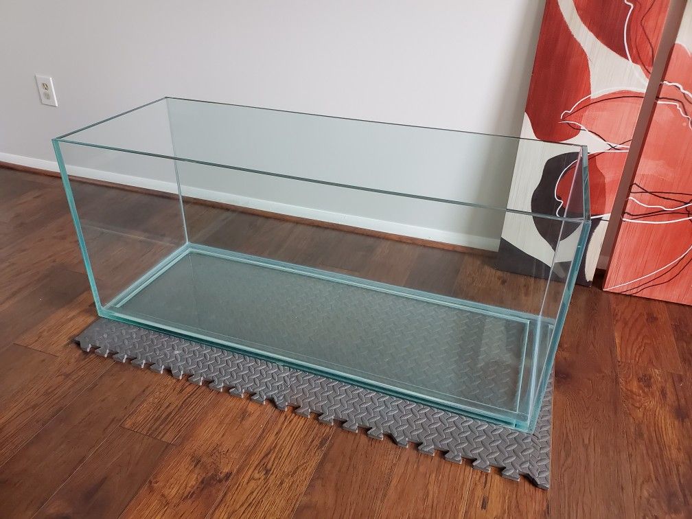 75 gallon custom rimless aquarium featuring low-iron glass