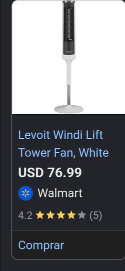 Lěvoit tower fan