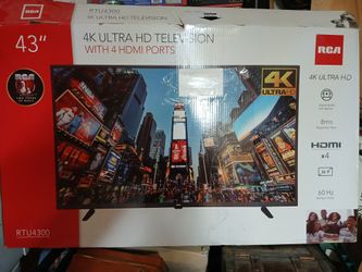 RCA 4K Ultra 43" TV Model RTU4300