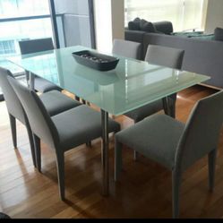 New Glass Dining Table