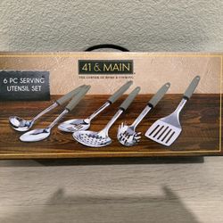 Serving Utensil Set - 6 Piece - New