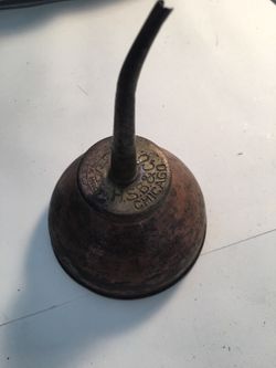 Antique oil can