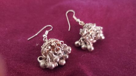 Silver Earrings. 