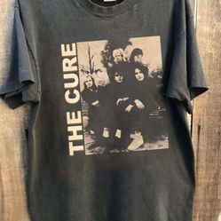 The Cure Band T-shirt, Vintage The Cure Charcoal Color T-shirt Unisex S-5XL