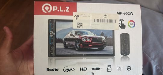 PLZ MP-902W 7" Double DIN Touchscreen Car Stereo – Wireless Apple CarPlay & Android Auto