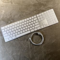 Apple Wireless Keyboard w/ Charger – Great Condition! - $30
