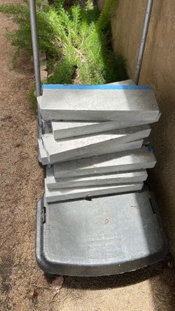 Gray cement blocks 2x6x16